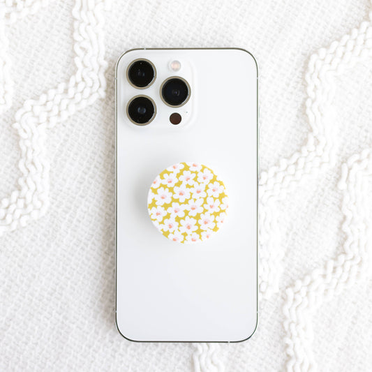 Citron Posies Phone Grip