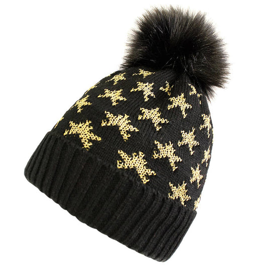 Beanie w/ Embroidered Stars